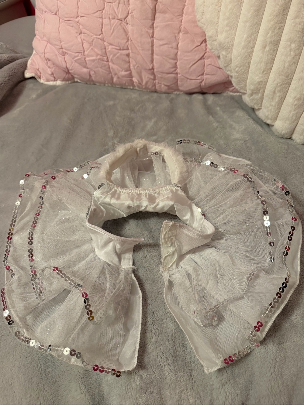 Build a Bear Dress White Sequin - Picture 3 of 5